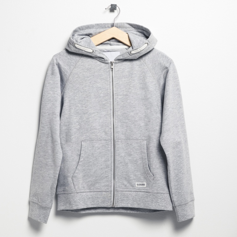 Zip hoodie "Tom star" Light greymelange
